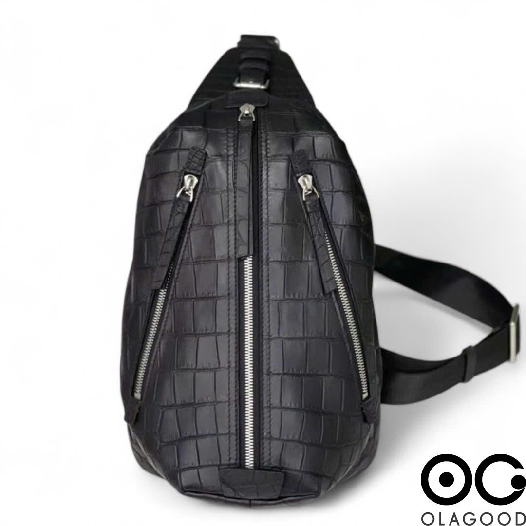Túi đeo chéo nam da cá sấu Nile - TBT014S