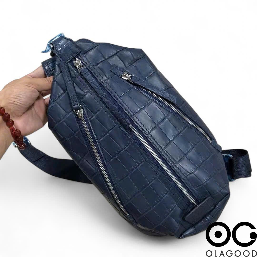 Túi đeo chéo nam da cá sấu Nile - TBT014S - Hình ảnh 11