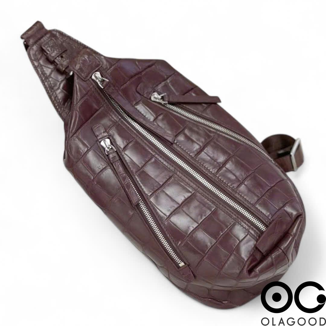 Túi đeo chéo nam da cá sấu Nile - TBT014S - Hình ảnh 12
