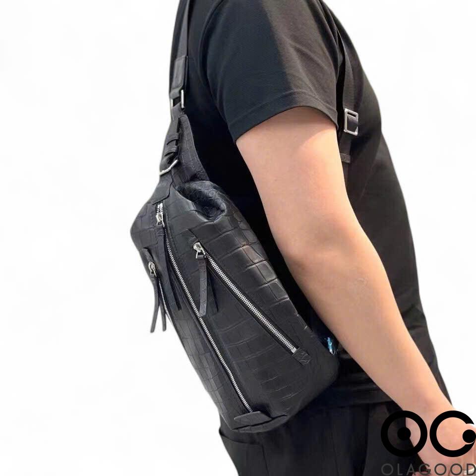 Túi đeo chéo nam da cá sấu Nile - TBT014S - Hình ảnh 13