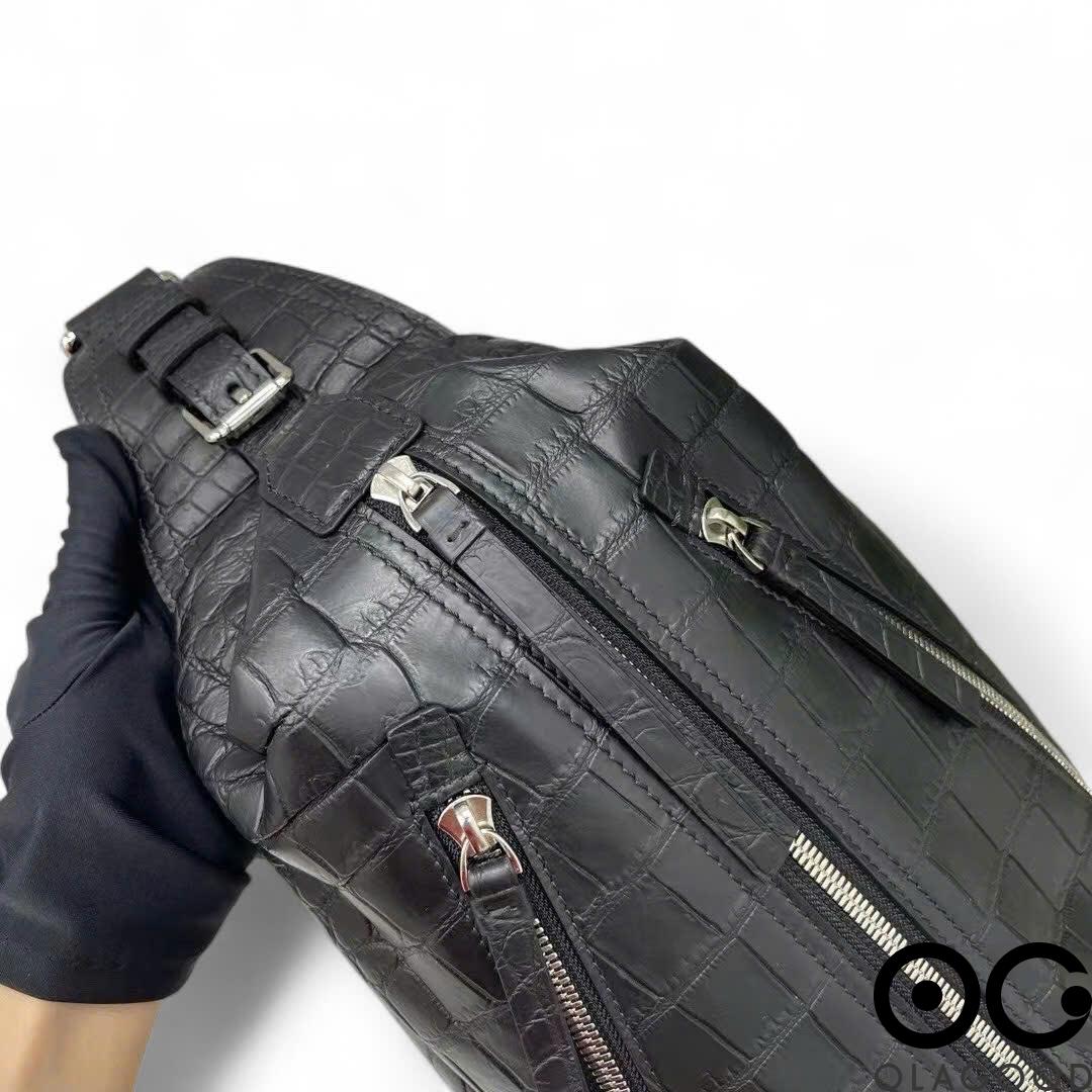Túi đeo chéo nam da cá sấu Nile - TBT014S - Hình ảnh 4