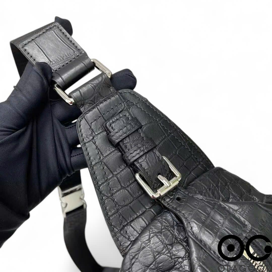 Túi đeo chéo nam da cá sấu Nile - TBT014S - Hình ảnh 5