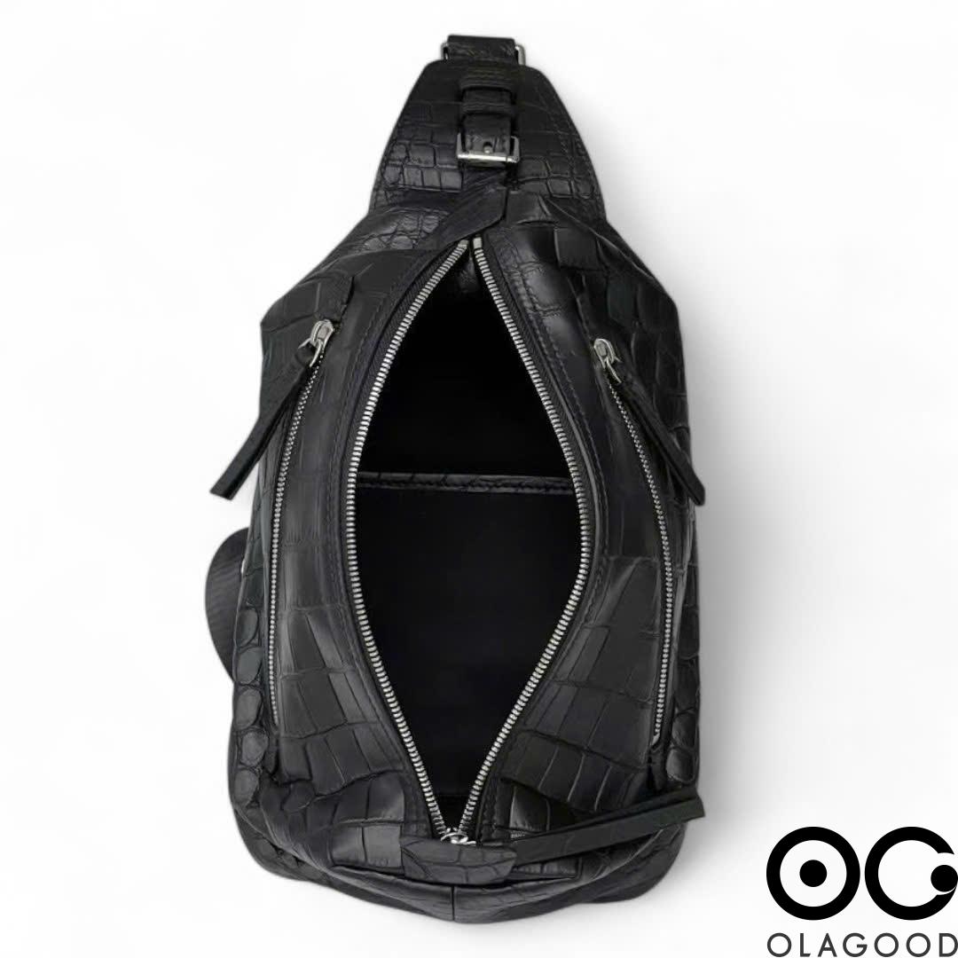 Túi đeo chéo nam da cá sấu Nile - TBT014S - Hình ảnh 9