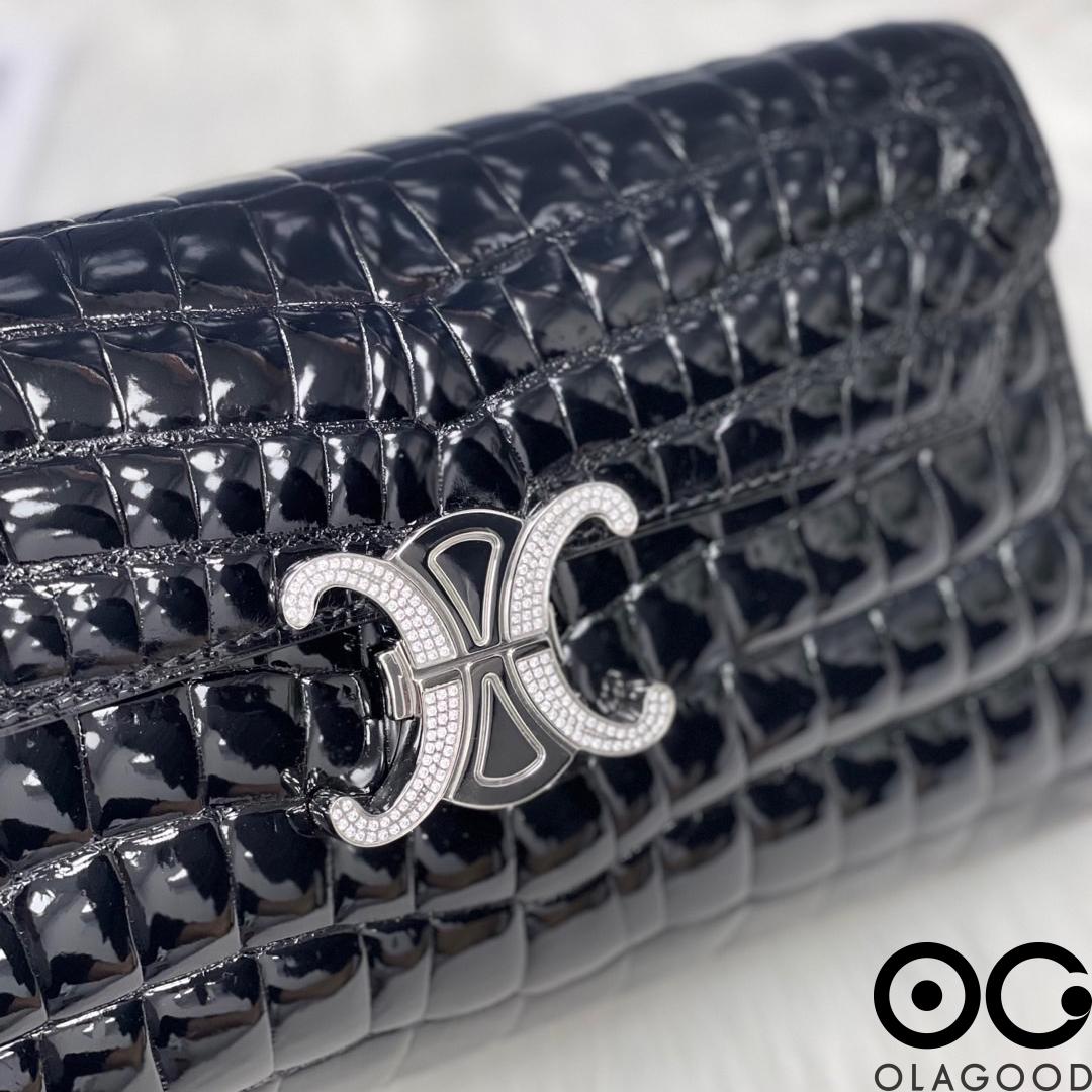 Túi nữ đeo vai da cá sấu - TXN0271S - Hình ảnh 7