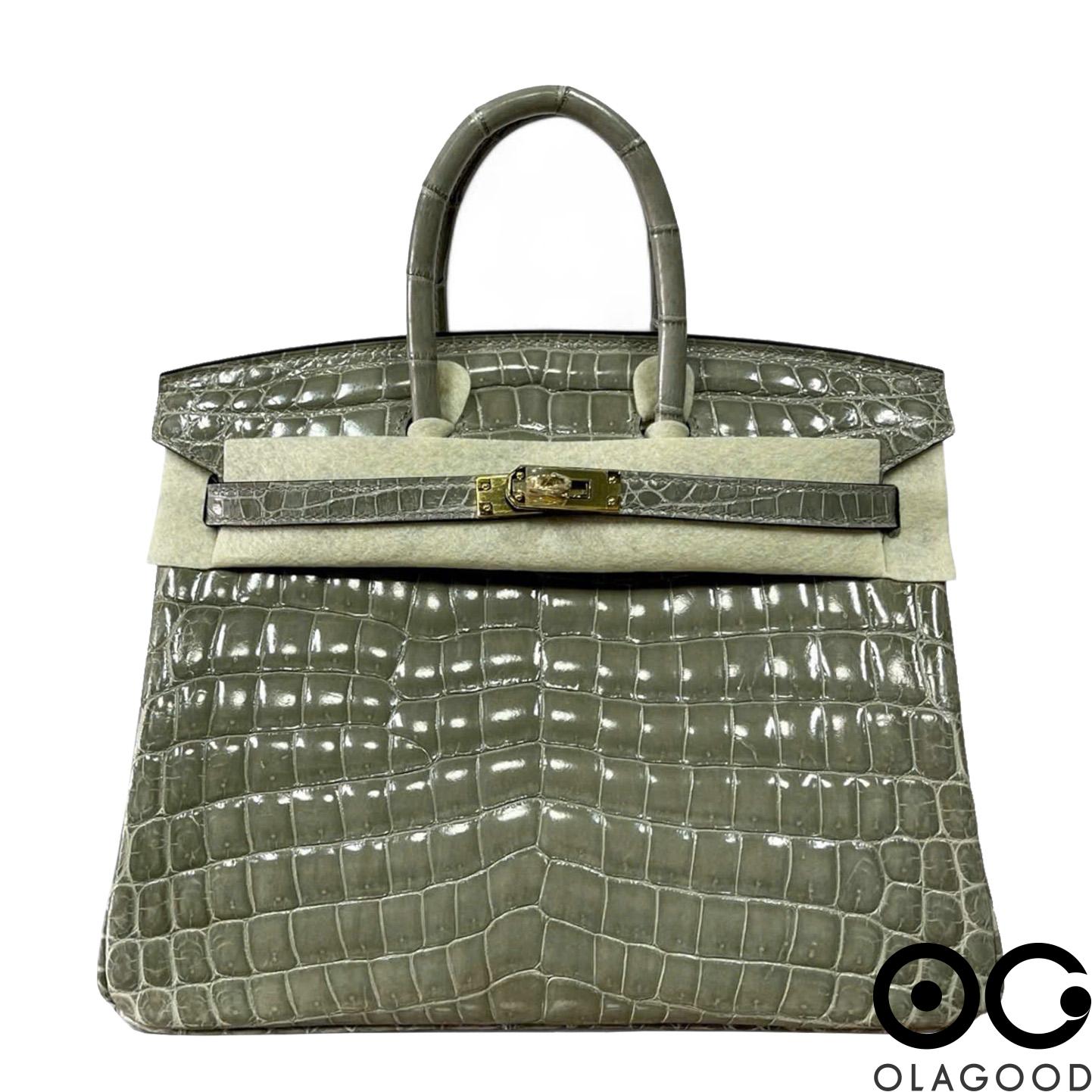 Túi xách nữ da cá sấu bóng vòm - TXN0275S - Hình ảnh 7