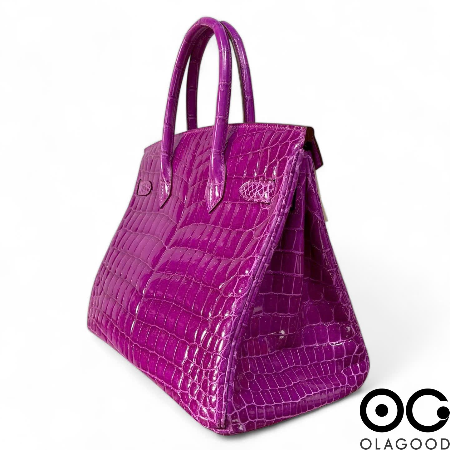 Túi xách nữ da cá sấu bóng vòm - TXN0275S - Hình ảnh 9