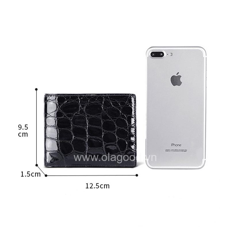 Ví nam da cá sấu Nile cao cấp - VNI011S - Hình ảnh 8