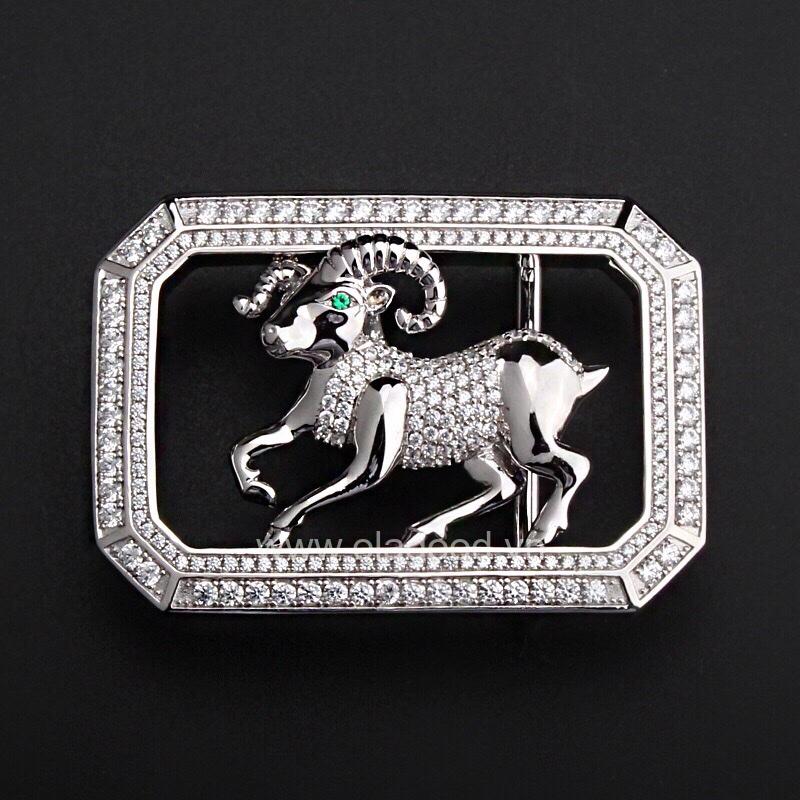 Thắt lưng da cá sấu thật - Khóa bạc Ý 925 - TLB0119S - Hình ảnh 7