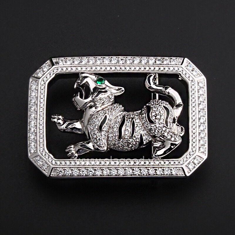 Dây nịt da cá sấu cao cấp - Khóa bạc Ý 925 - TLB0115S - Hình ảnh 7