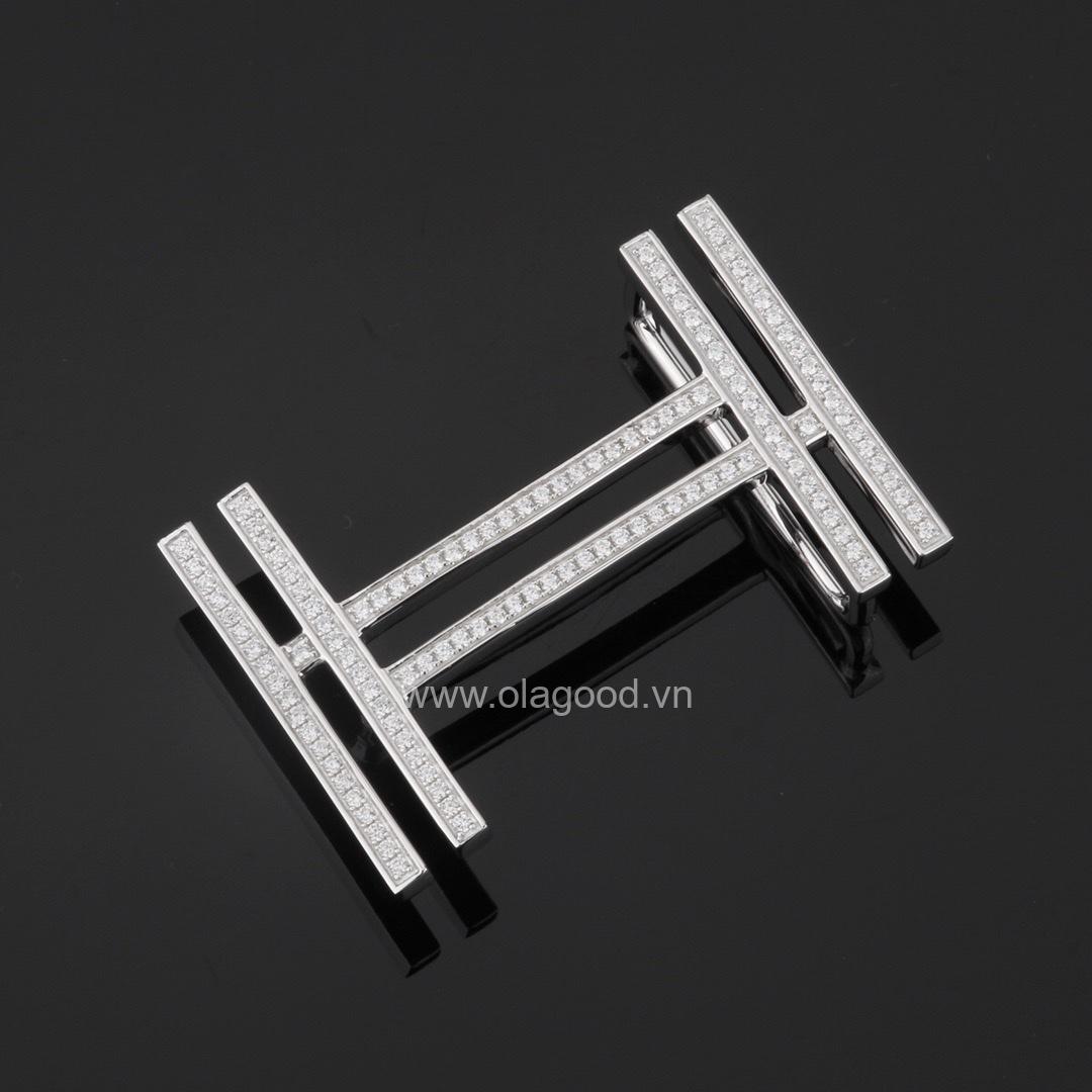 Thắt lưng nam cá sấu chính hãng - Khóa bạc Ý 925 - TLB0126S - Hình ảnh 6