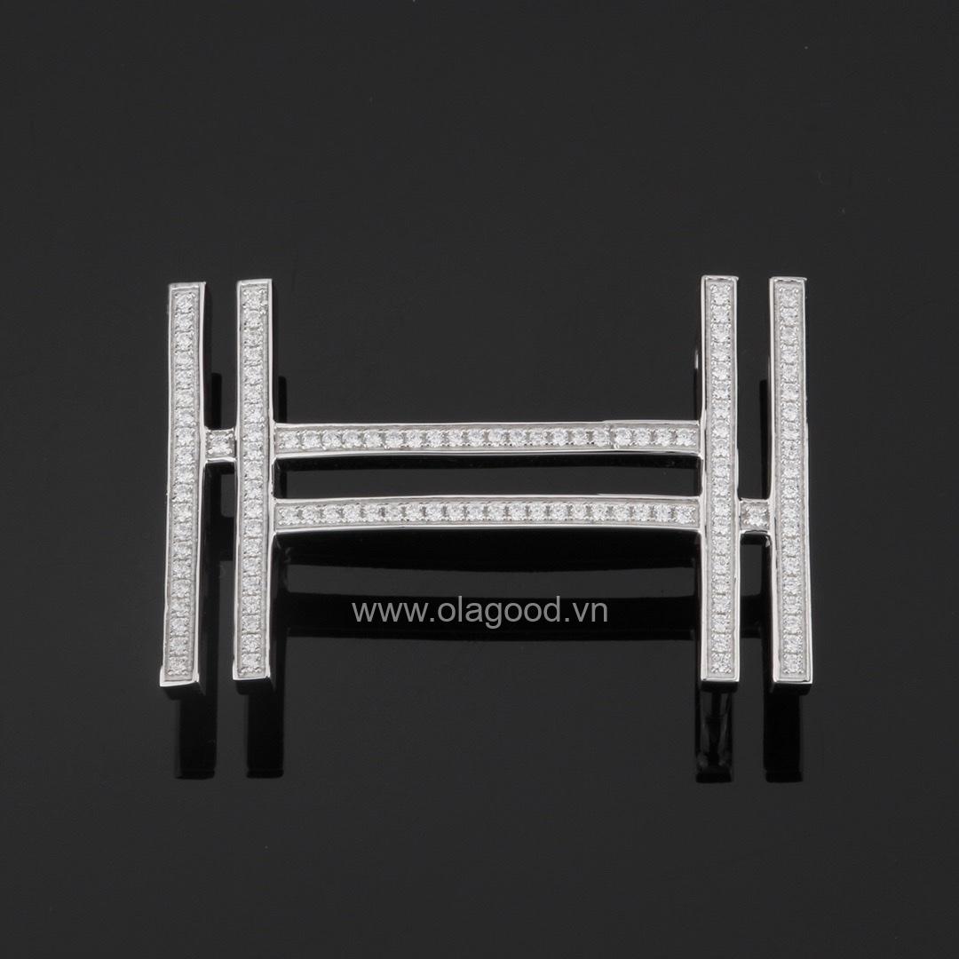 Thắt lưng nam cá sấu chính hãng - Khóa bạc Ý 925 - TLB0126S - Hình ảnh 7