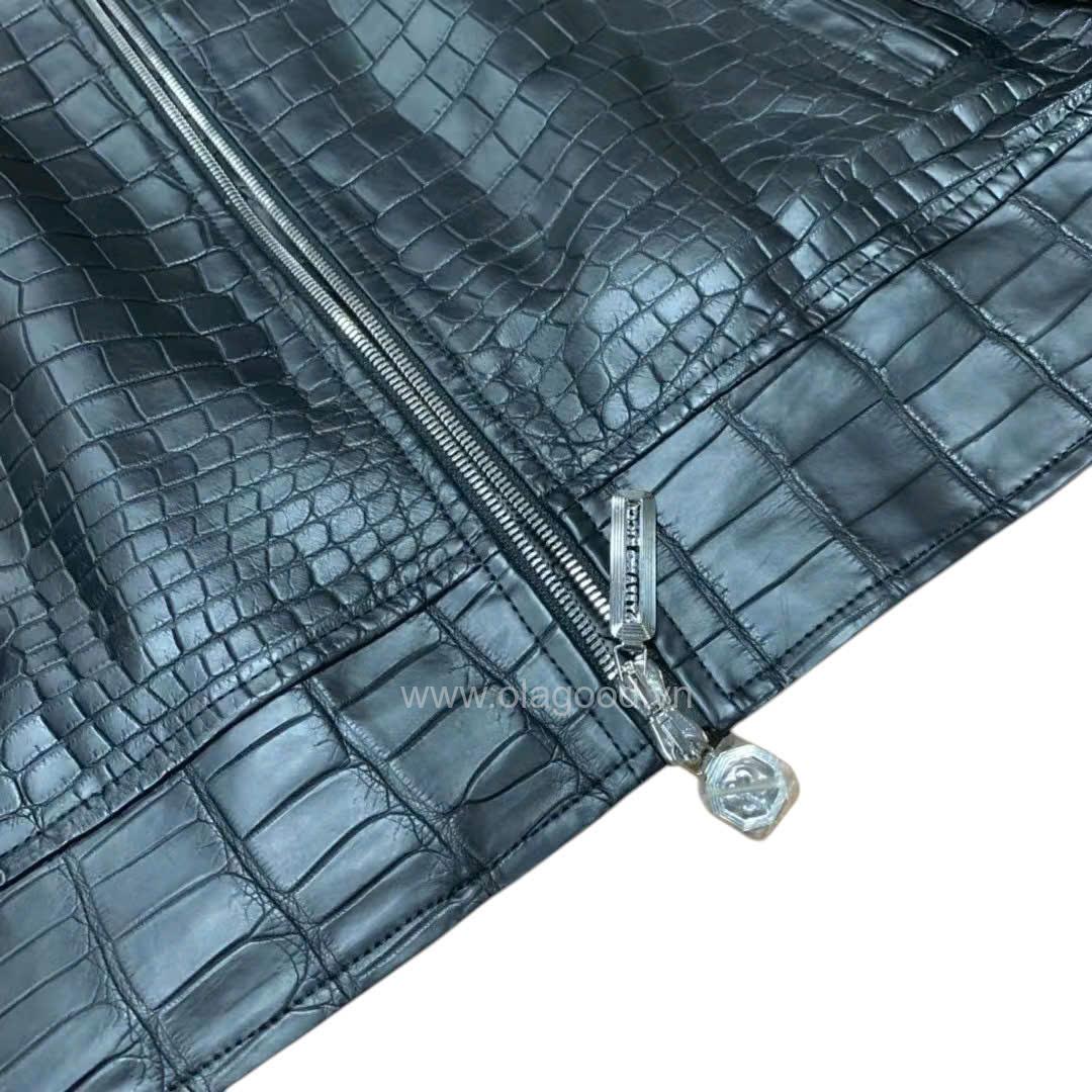 Áo da cá sấu nam - VJK012S - Hình ảnh 9