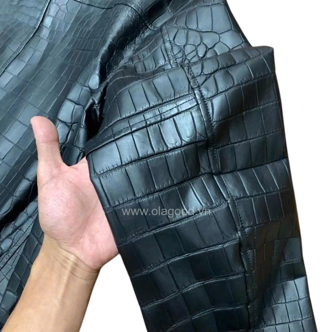 Áo da cá sấu nam - VJK012S - Hình ảnh 10