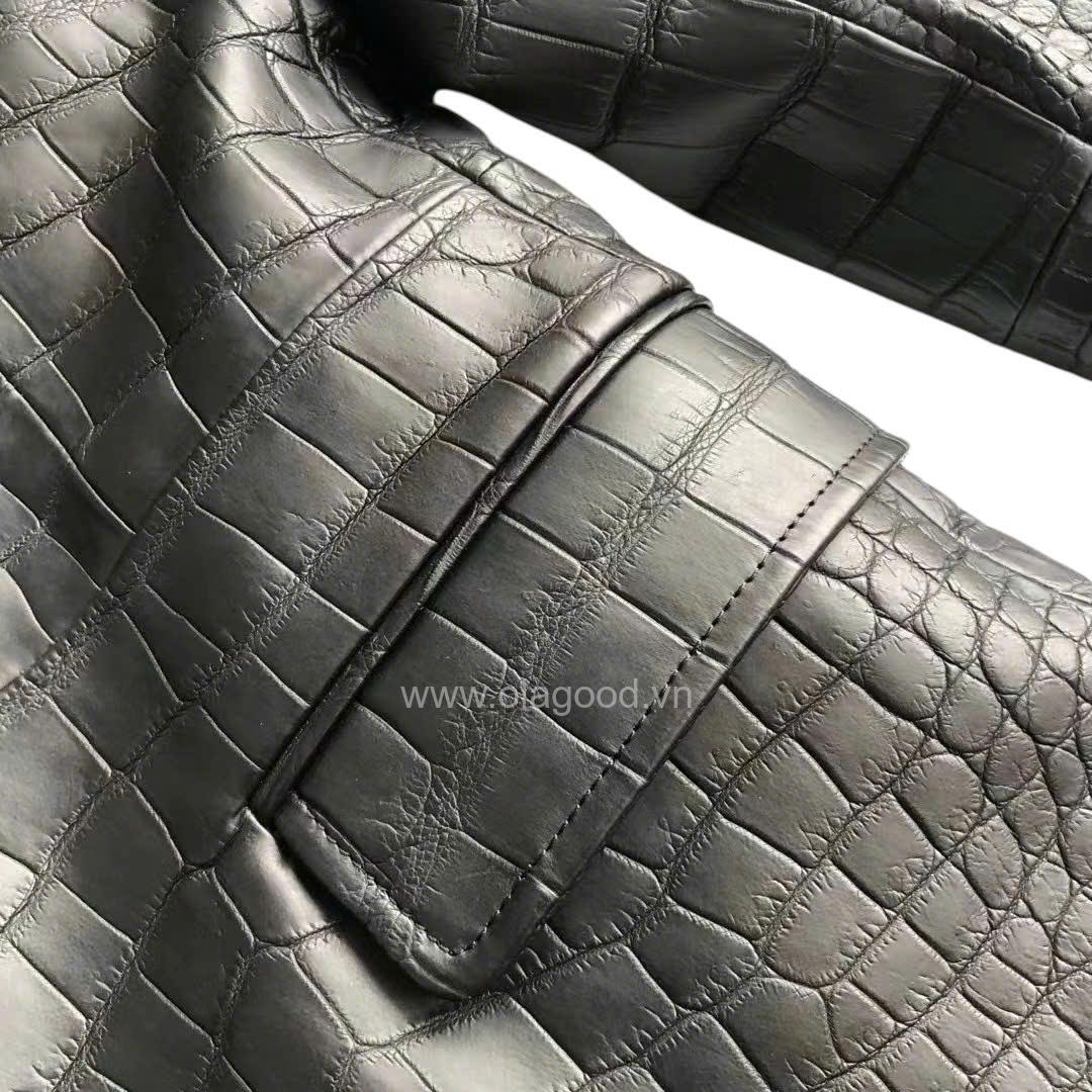 Áo nam da cá sấu - VE011S - Hình ảnh 9