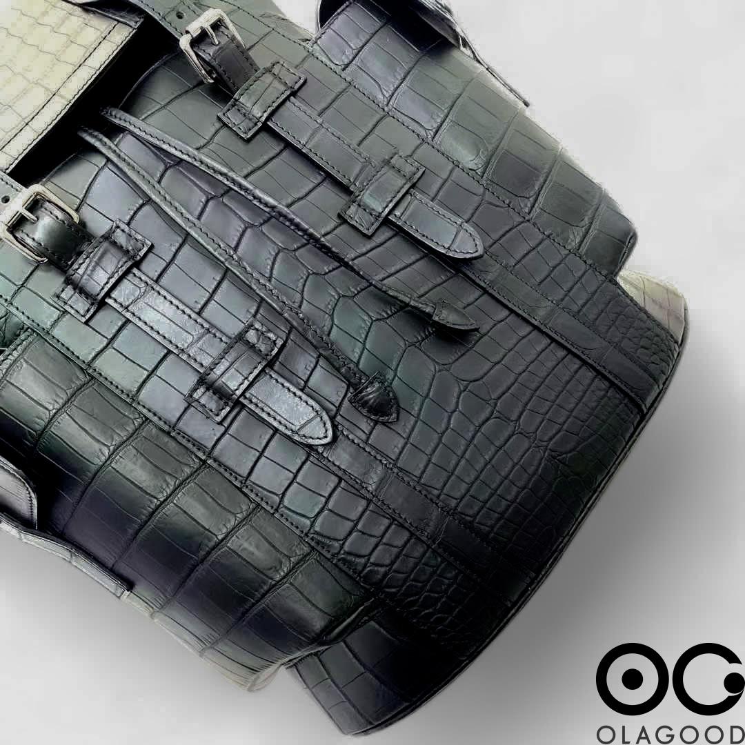 Balo đeo vai da cá sấu nile - BLN015S - Hình ảnh 4