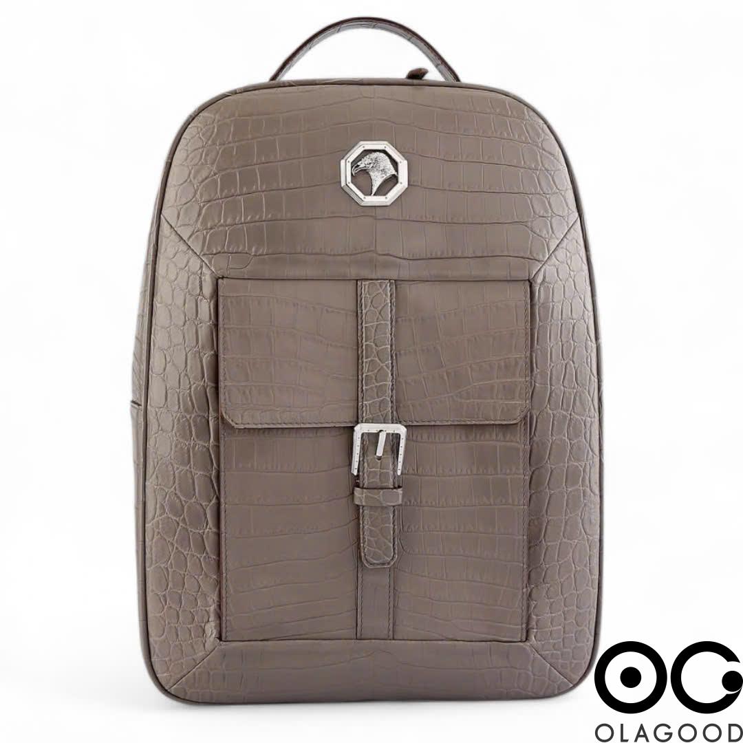 Balo nam da cá sấu nile nhập khẩu - BLN017S