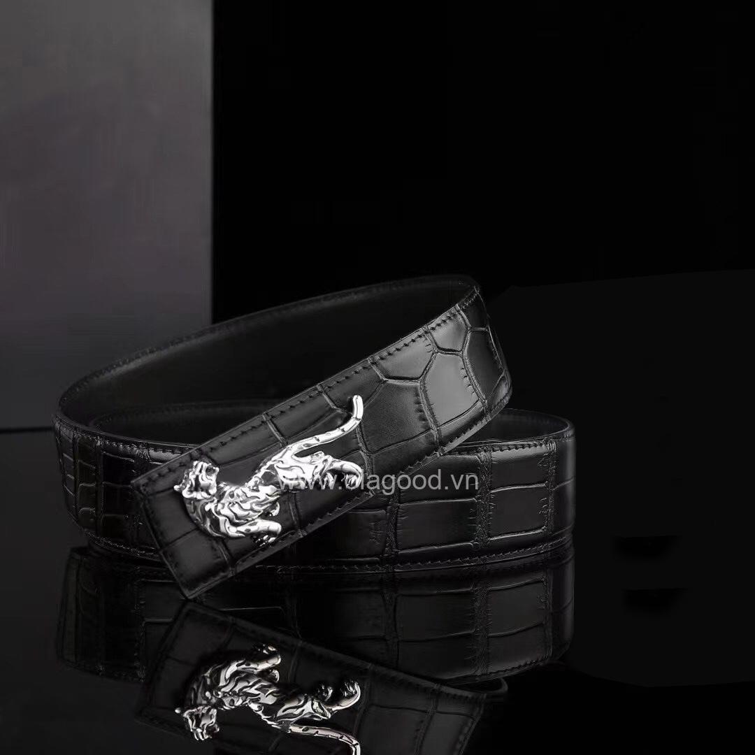 Dây lưng da cá sấu - Khóa bạc Ý 925 - TLB0133S - Hình ảnh 2