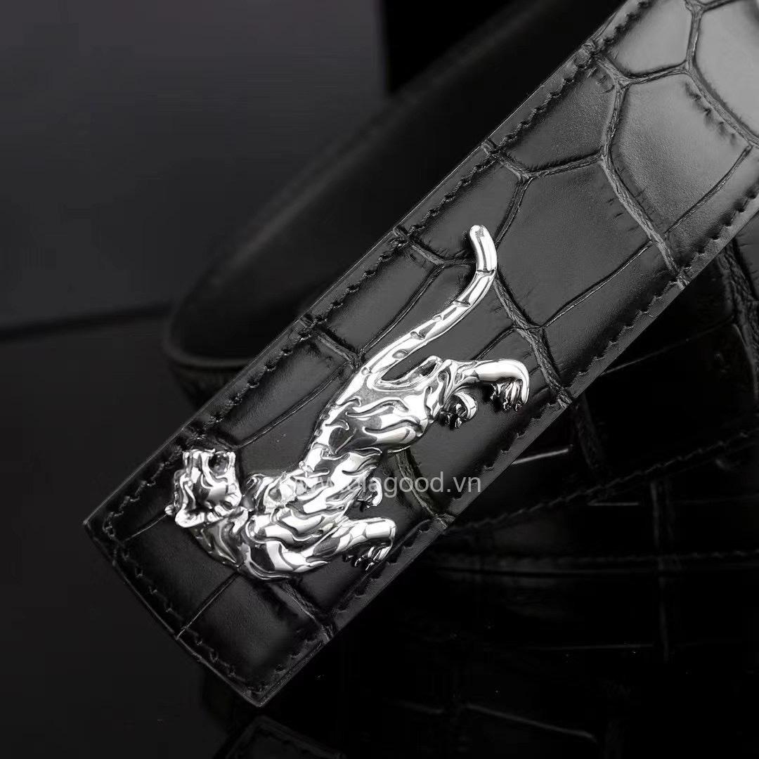 Dây lưng da cá sấu - Khóa bạc Ý 925 - TLB0133S - Hình ảnh 6