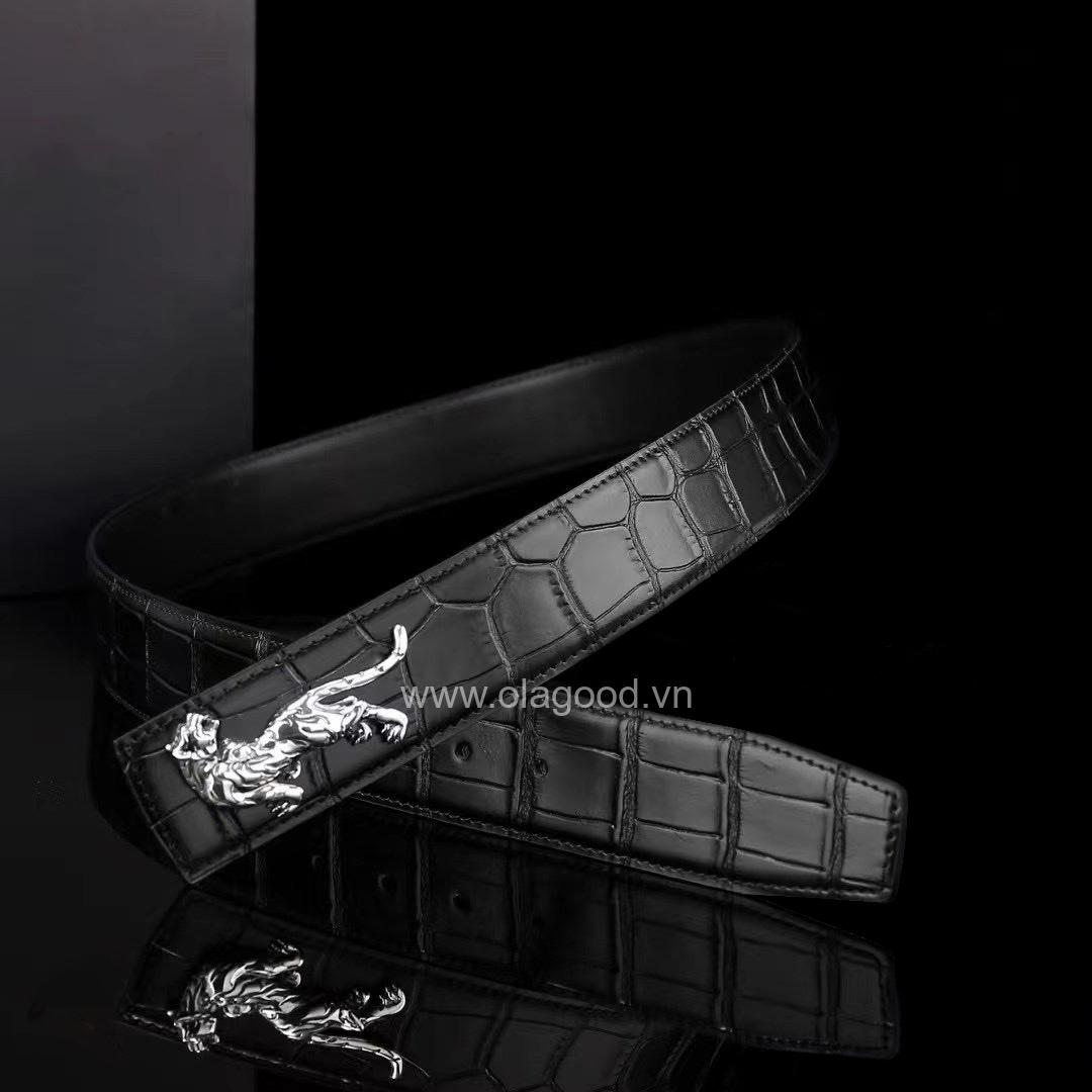 Dây lưng da cá sấu - Khóa bạc Ý 925 - TLB0133S - Hình ảnh 5