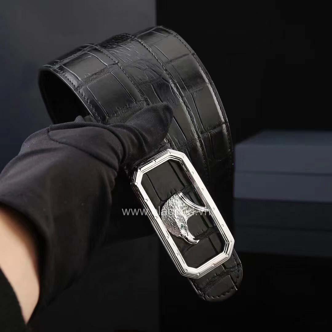 Dây lưng nam cá sấu - Khóa bạc Ý 925 - TLB0132S - Hình ảnh 6