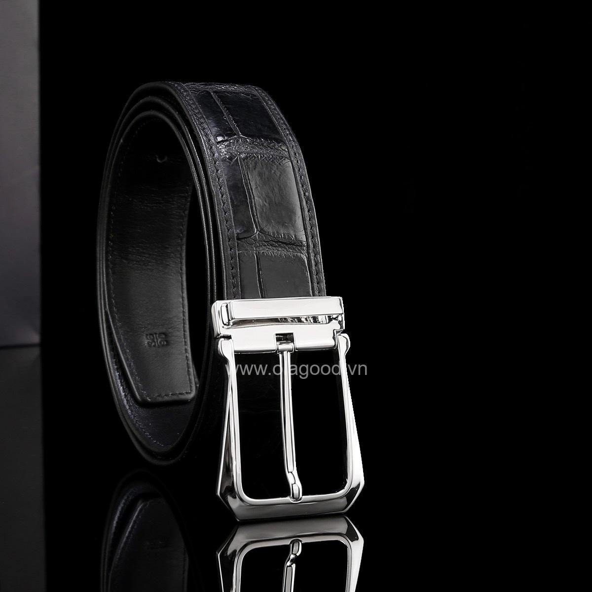 Dây nịt nam da cá sấu chính hãng - TLB0129S - Hình ảnh 3