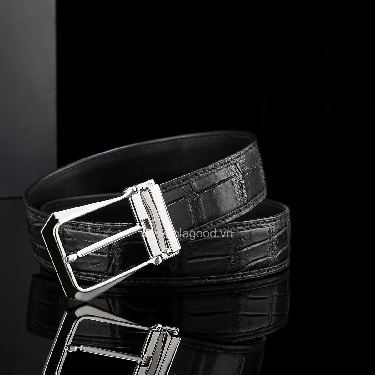 Dây nịt nam da cá sấu chính hãng - TLB0129S - Hình ảnh 2