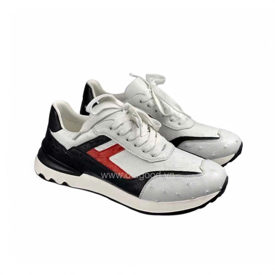 Giày thể thao da đà điểu - GTT011D - Hình ảnh 3