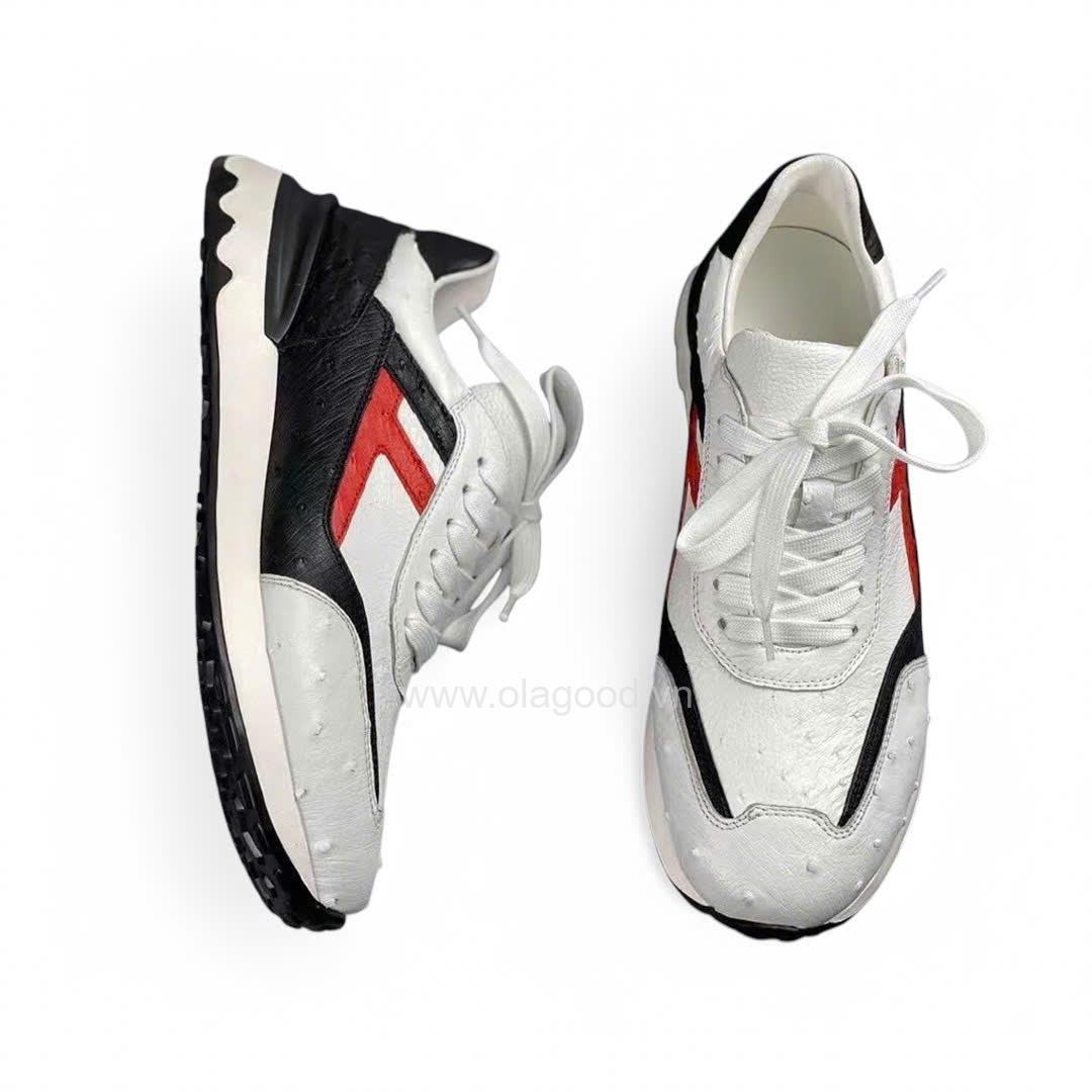 Giày thể thao da đà điểu - GTT011D - Hình ảnh 6