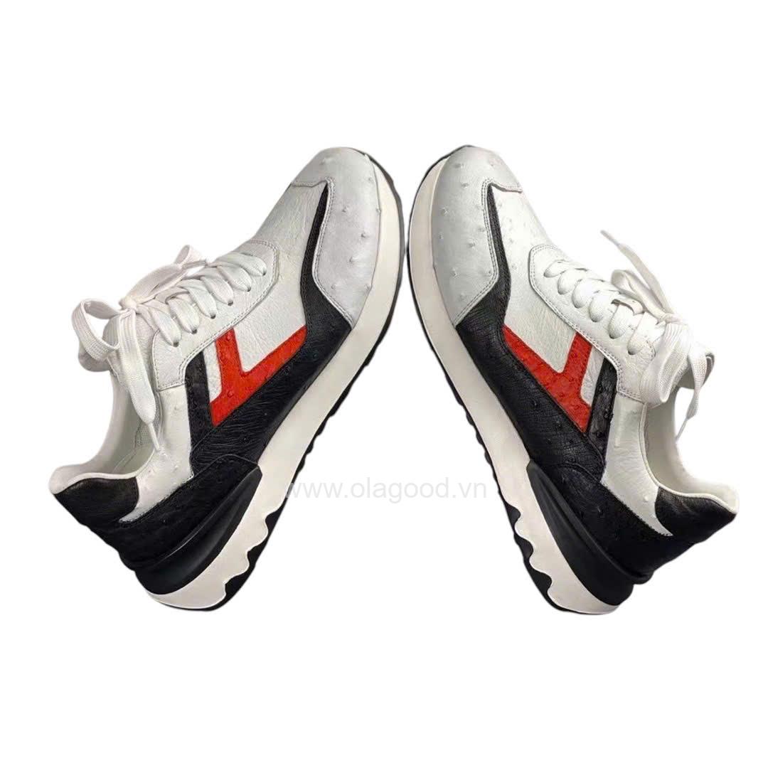 Giày thể thao da đà điểu - GTT011D - Hình ảnh 7