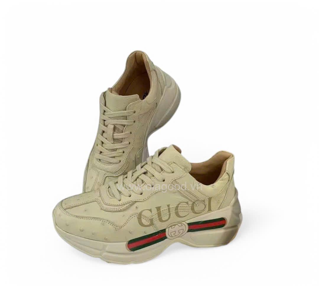 Giày thể thao nam da đà điểu - GTT014D - Hình ảnh 5