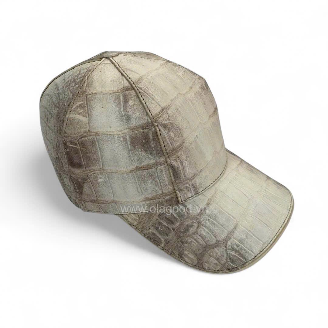 Mũ da cá sấu nam - MLT013S - Hình ảnh 4