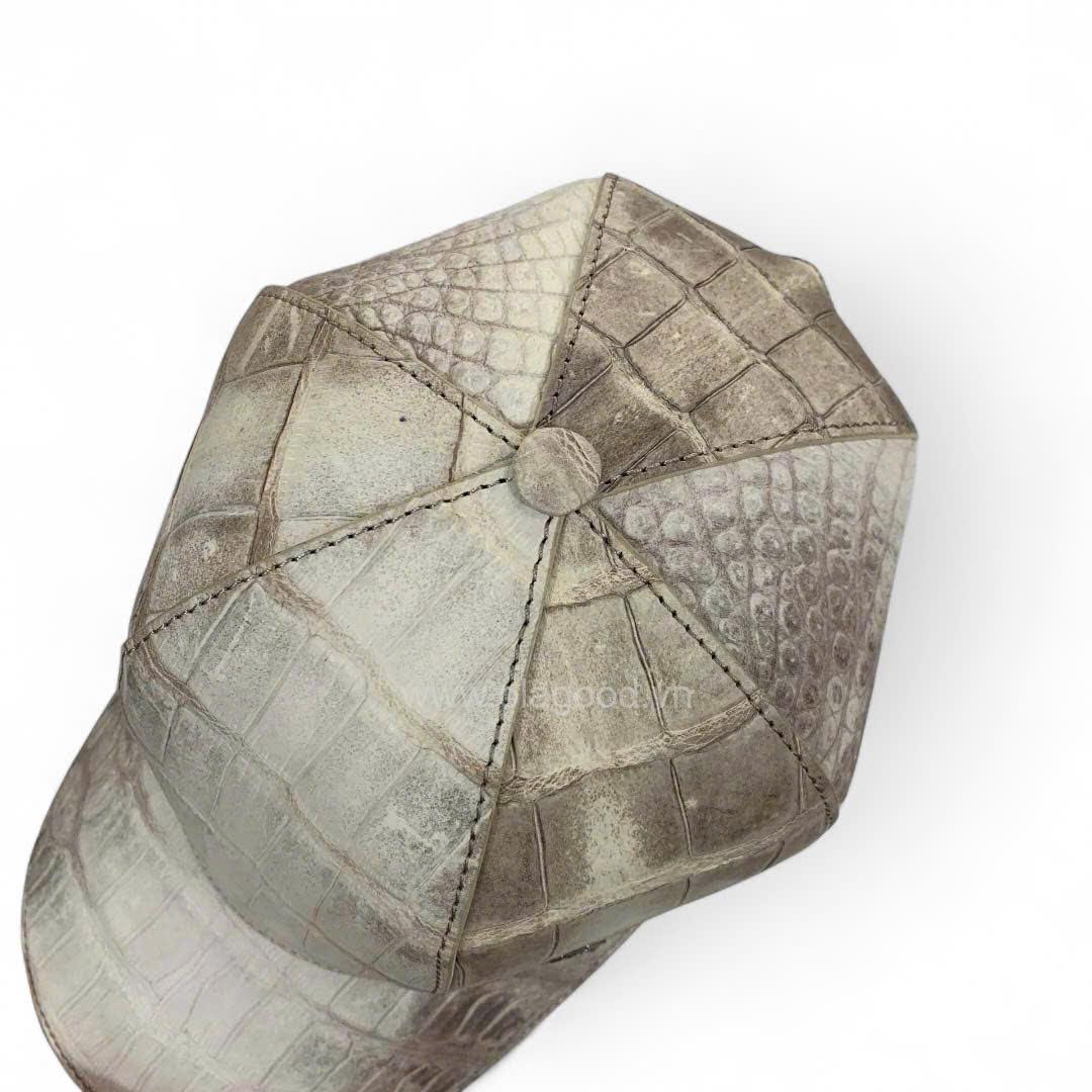 Mũ da cá sấu nam - MLT013S - Hình ảnh 6