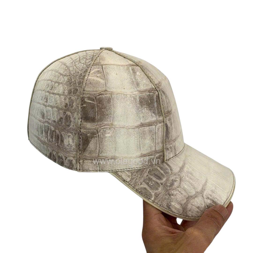 Mũ da cá sấu nam - MLT013S - Hình ảnh 7