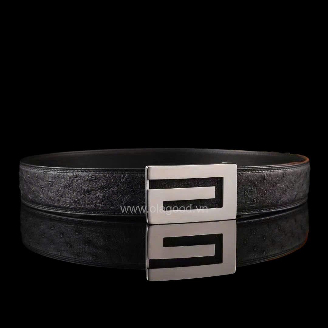 Thắt lưng da đà điểu cao cấp - TL017D - Hình ảnh 6