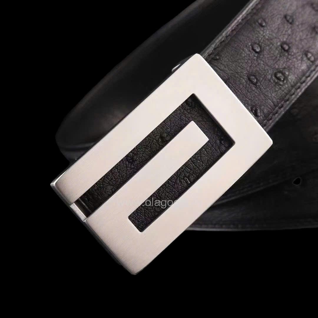 Thắt lưng da đà điểu cao cấp - TL017D - Hình ảnh 9