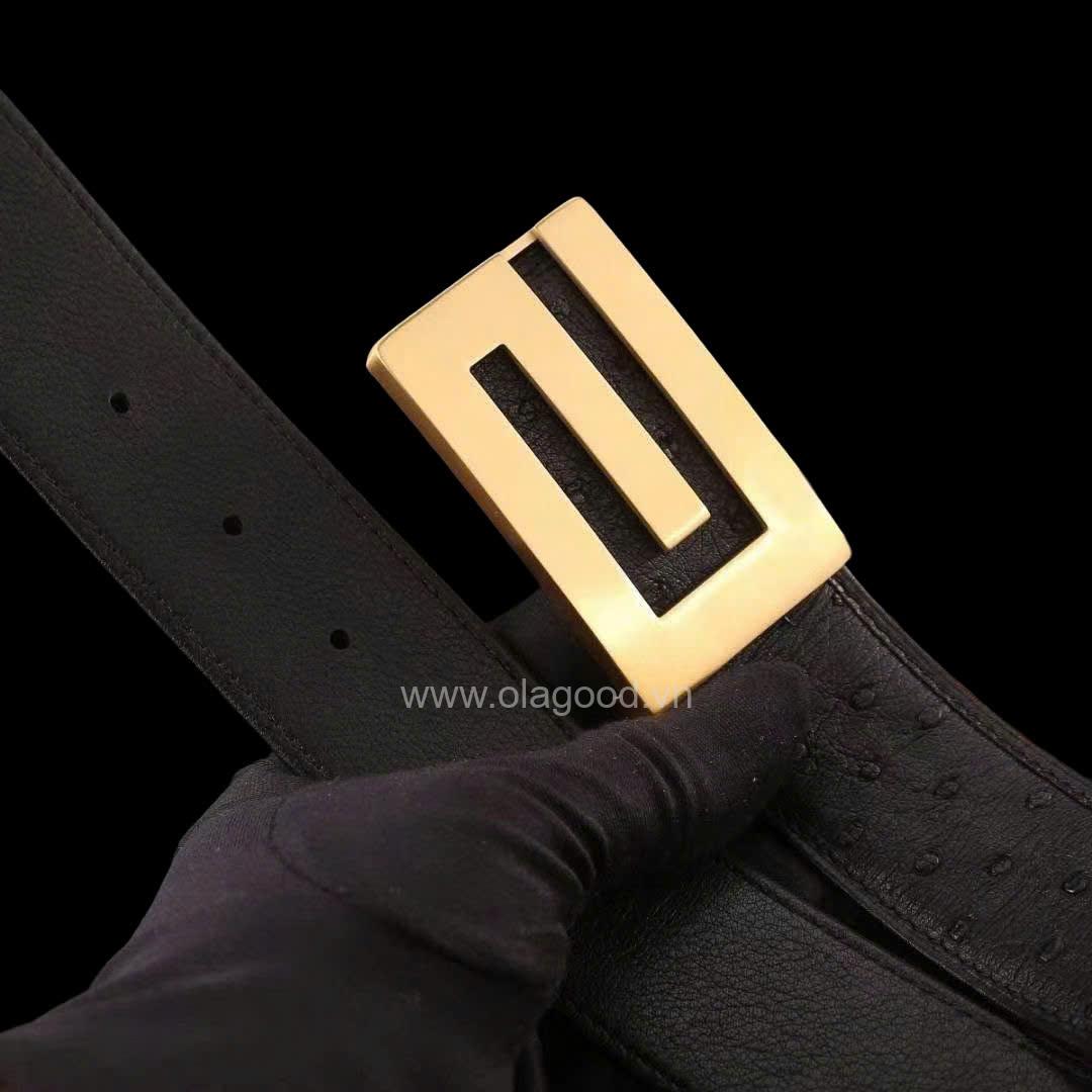 Thắt lưng da đà điểu cao cấp - TL017D - Hình ảnh 10