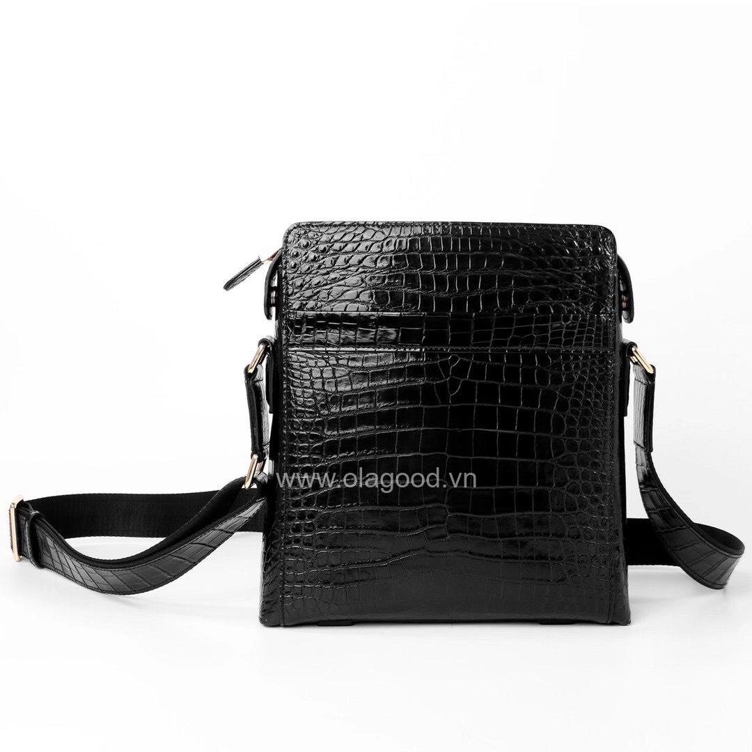 Túi đeo chéo ipad da cá sấu - TDC013S
