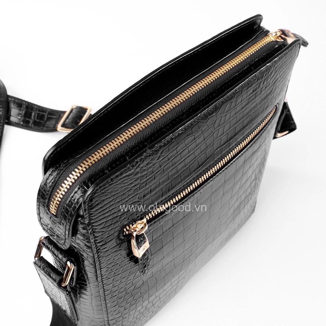 Túi đeo chéo ipad da cá sấu - TDC013S - Hình ảnh 3