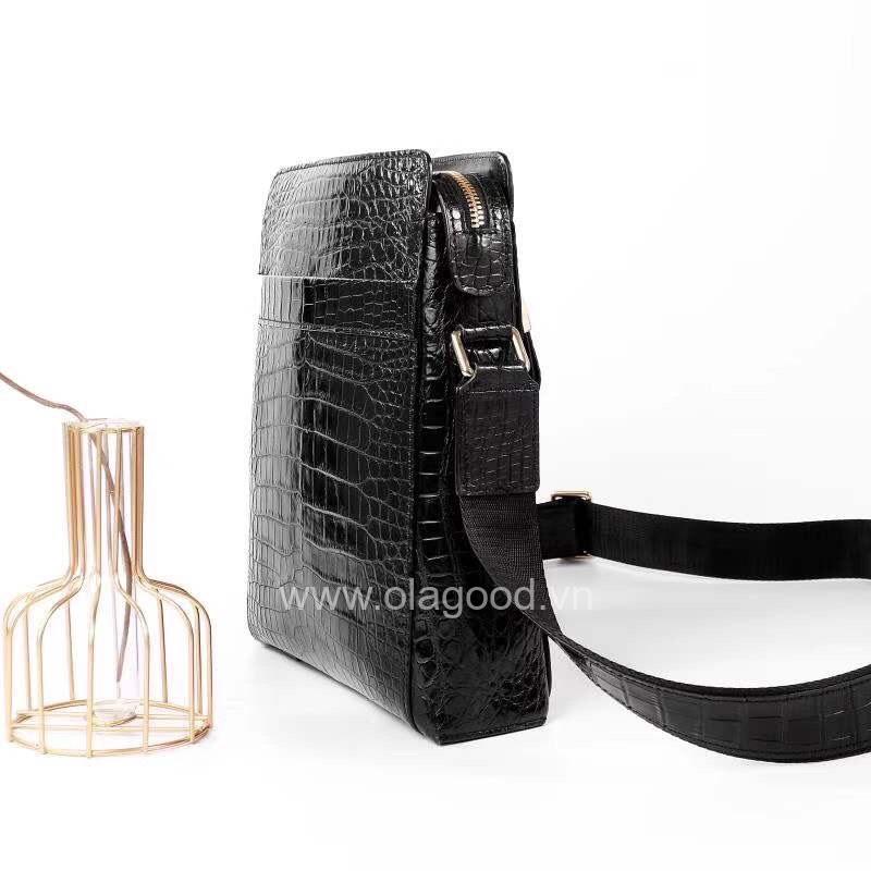 Túi đeo chéo ipad da cá sấu - TDC013S - Hình ảnh 4