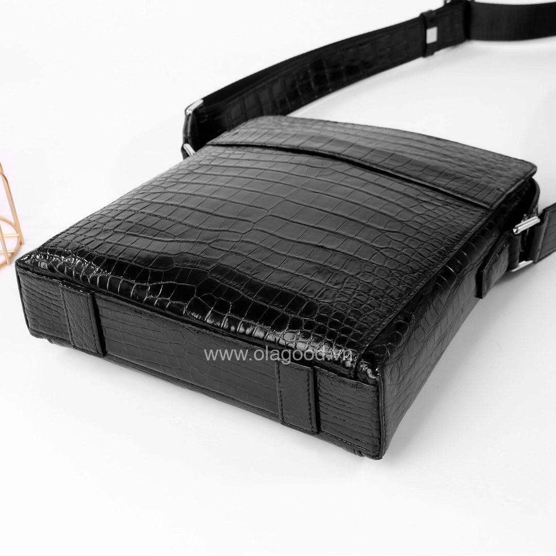 Túi đeo chéo ipad da cá sấu - TDC013S - Hình ảnh 5