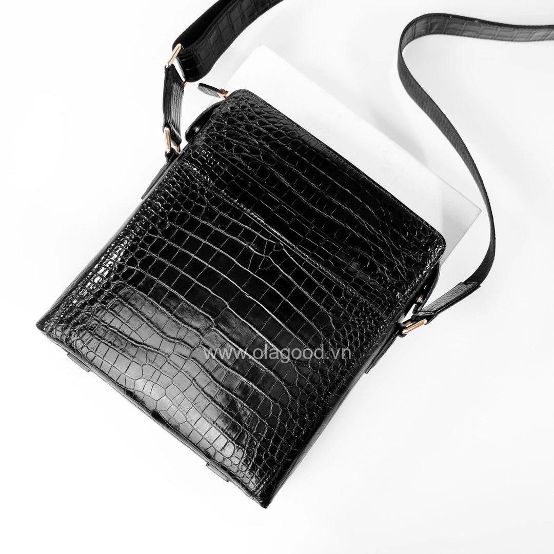 Túi đeo chéo ipad da cá sấu - TDC013S - Hình ảnh 6