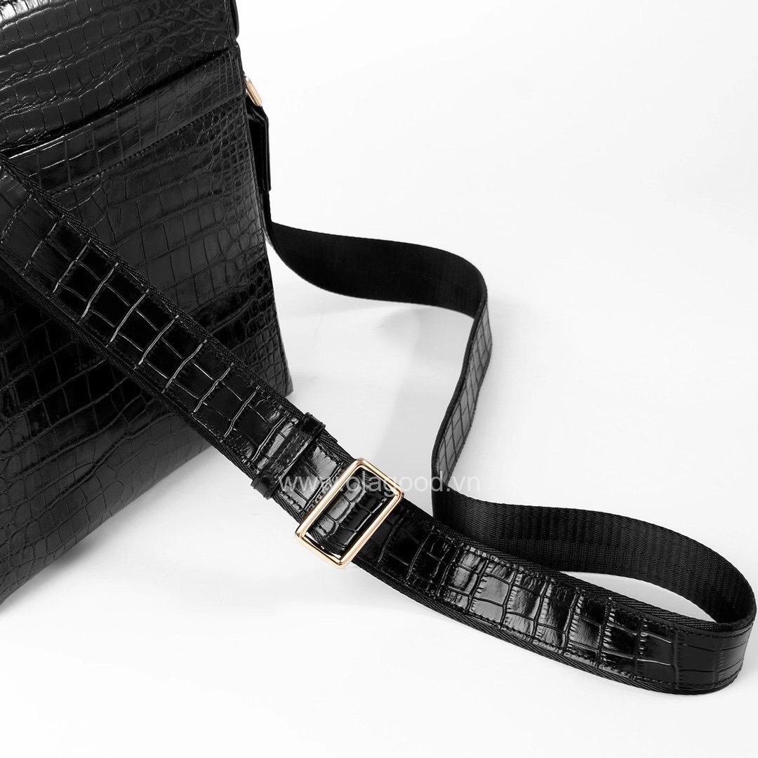 Túi đeo chéo ipad da cá sấu - TDC013S - Hình ảnh 7