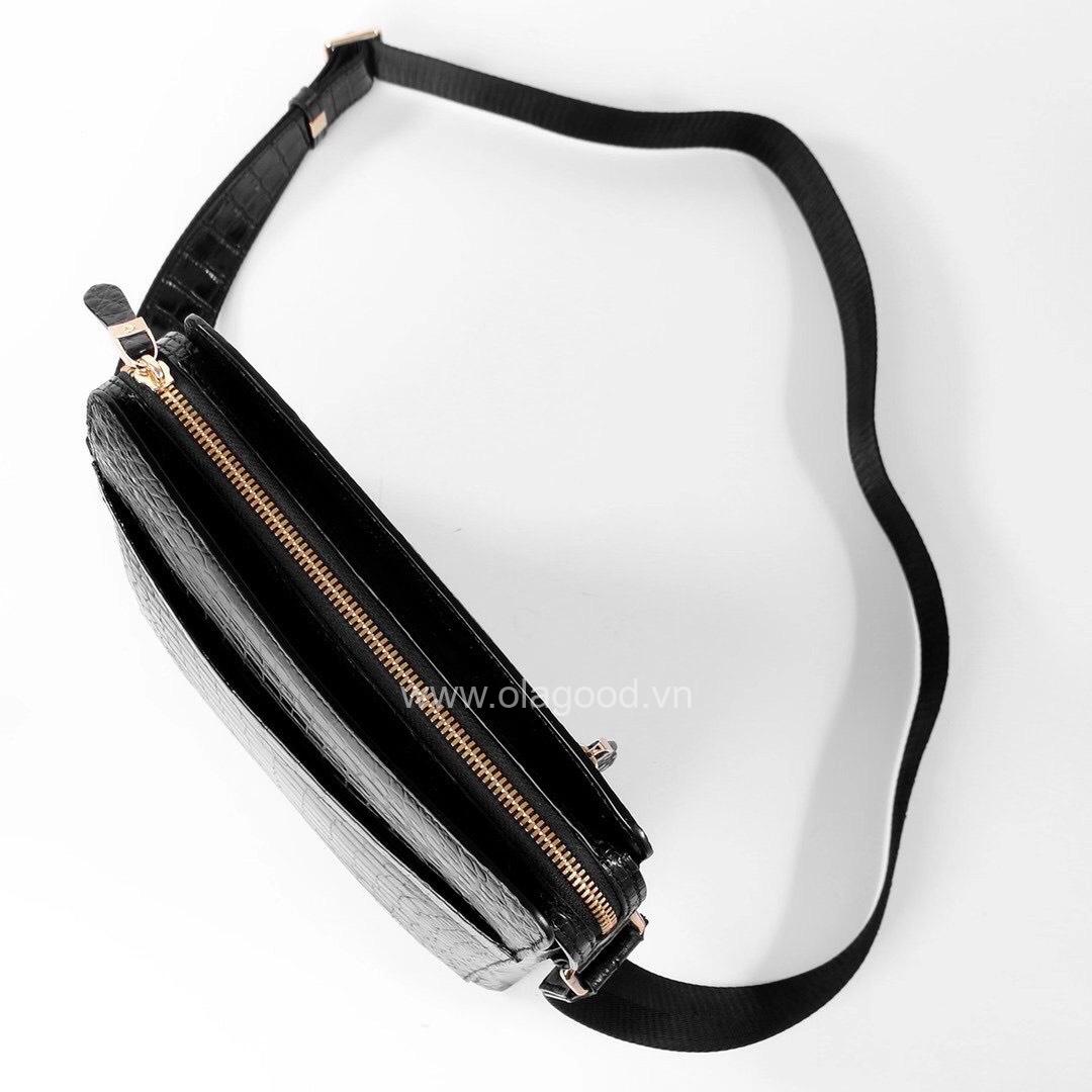 Túi đeo chéo ipad da cá sấu - TDC013S - Hình ảnh 8