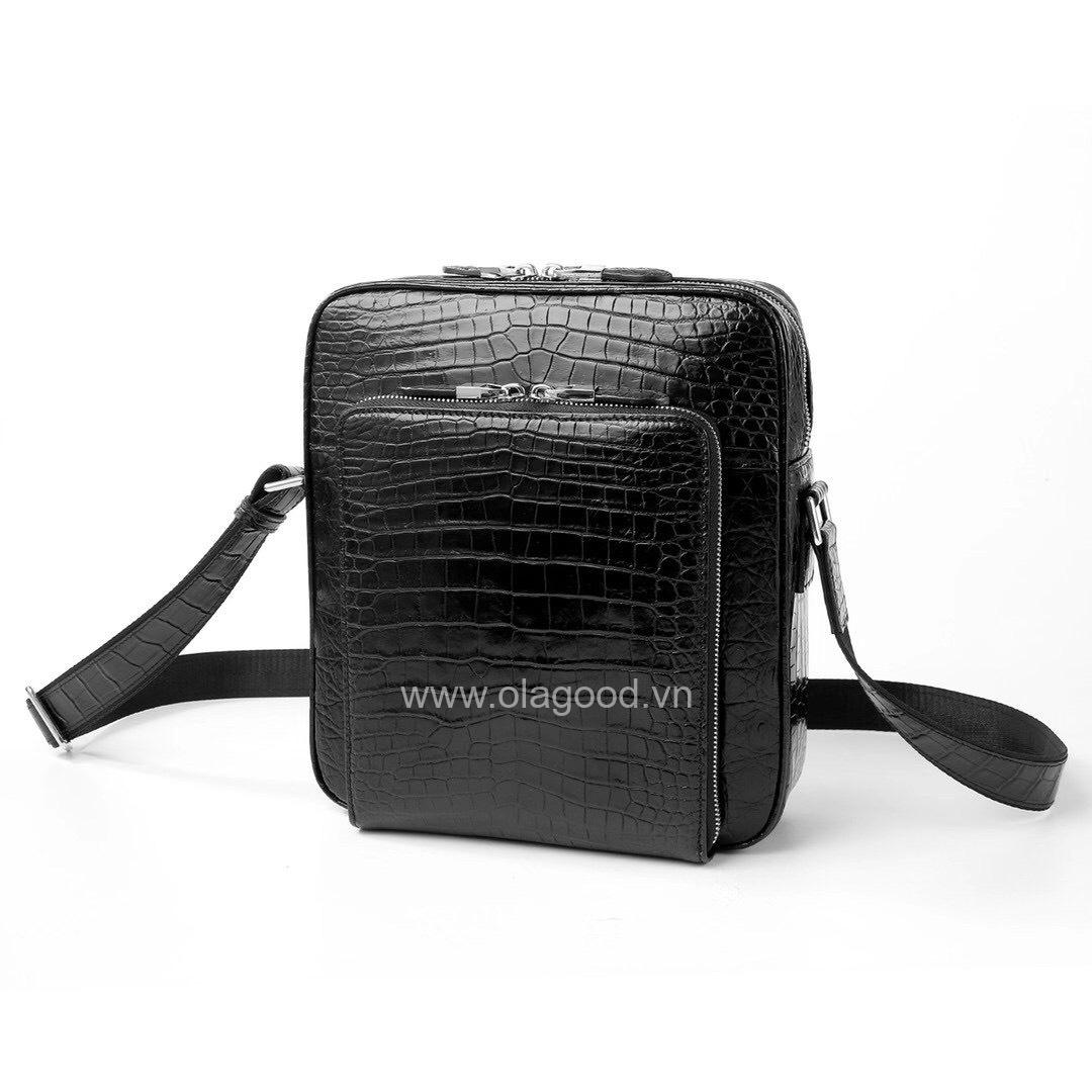 Túi đeo chéo nam da cá sấu - TDC014S - Hình ảnh 2