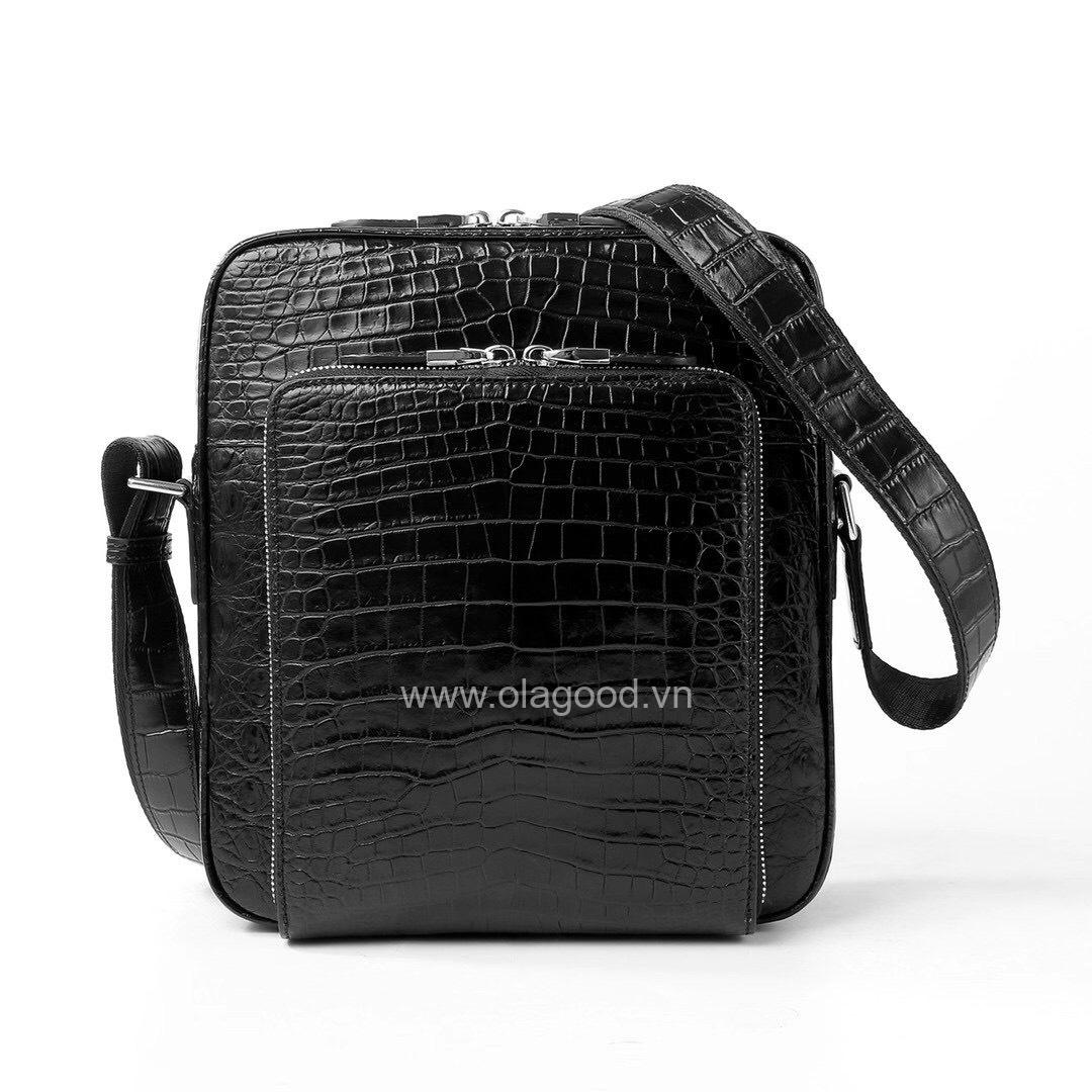 Túi đeo chéo nam da cá sấu - TDC014S - Hình ảnh 4