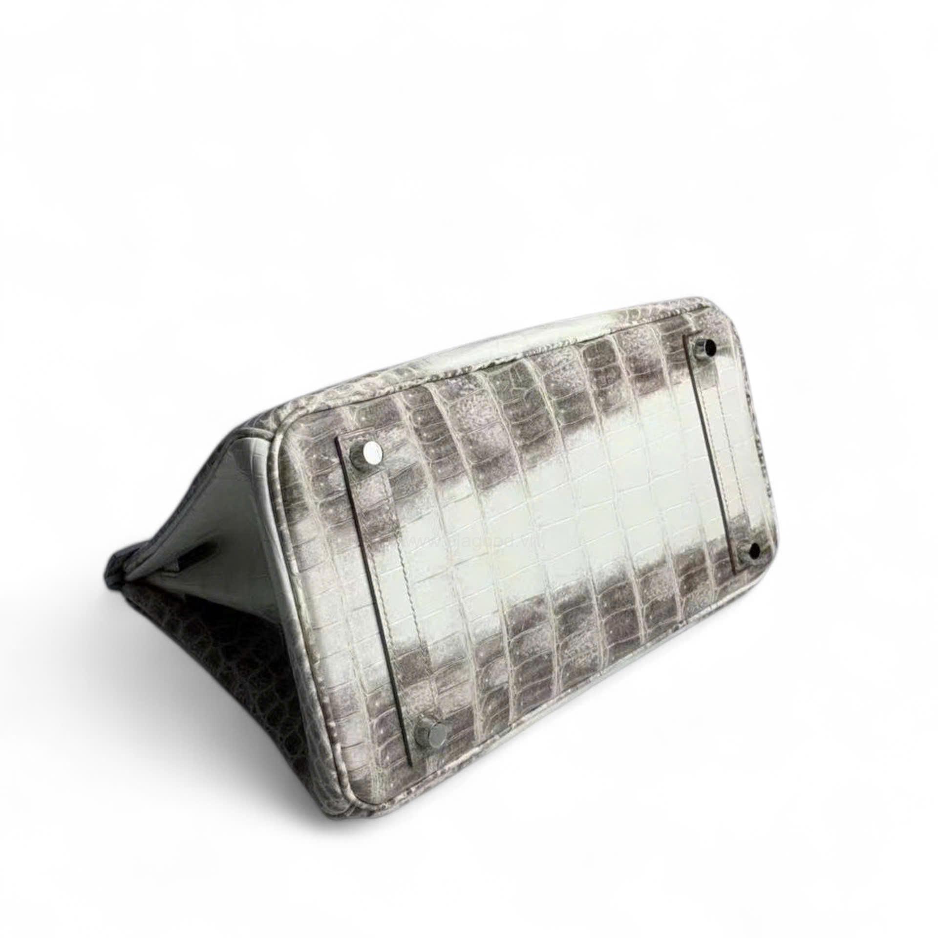 Túi xách Hermes Birkin da cá sấu himalaya size 30 - HBH027S - Hình ảnh 6