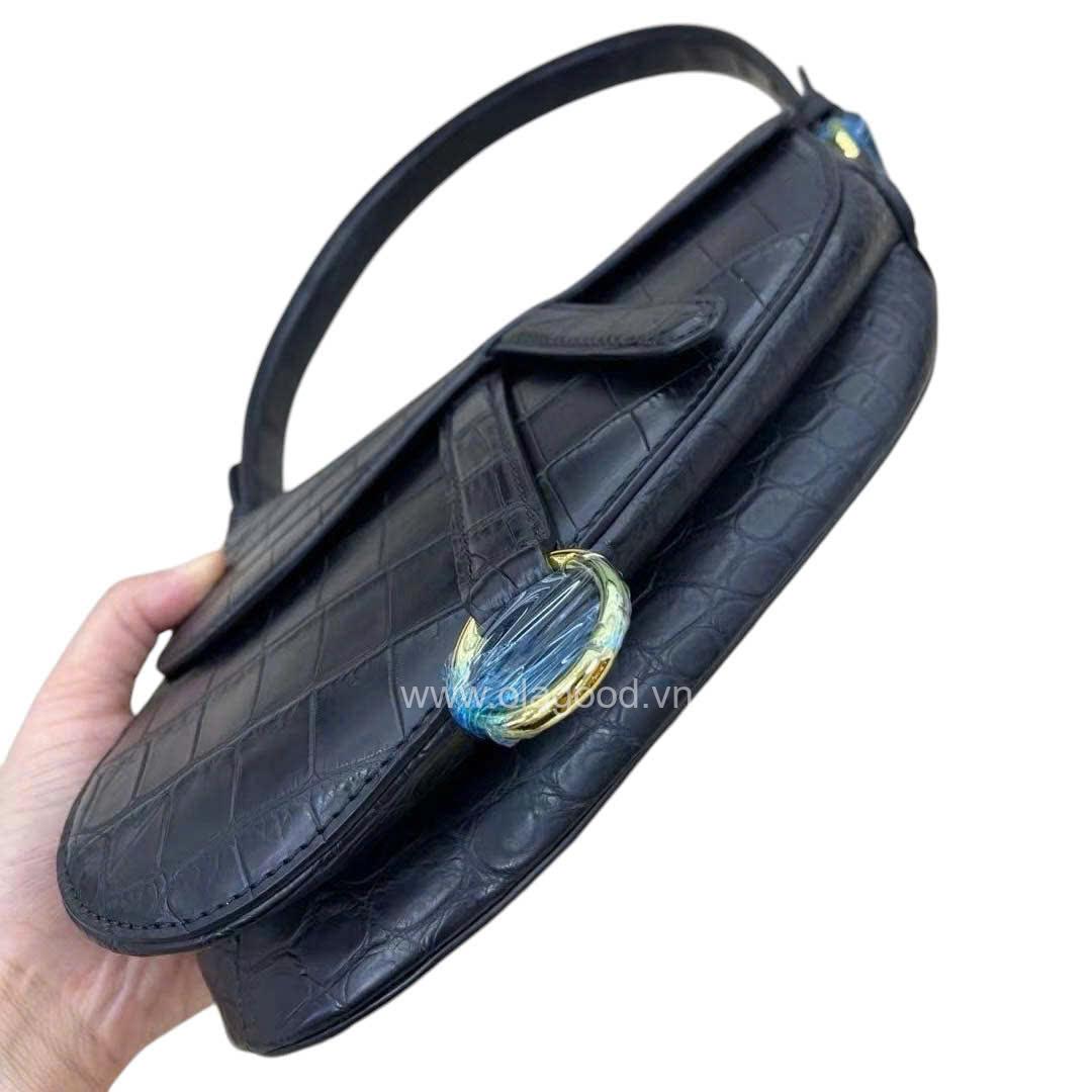 Túi yên ngựa da cá sấu - TXN0281S - Hình ảnh 6