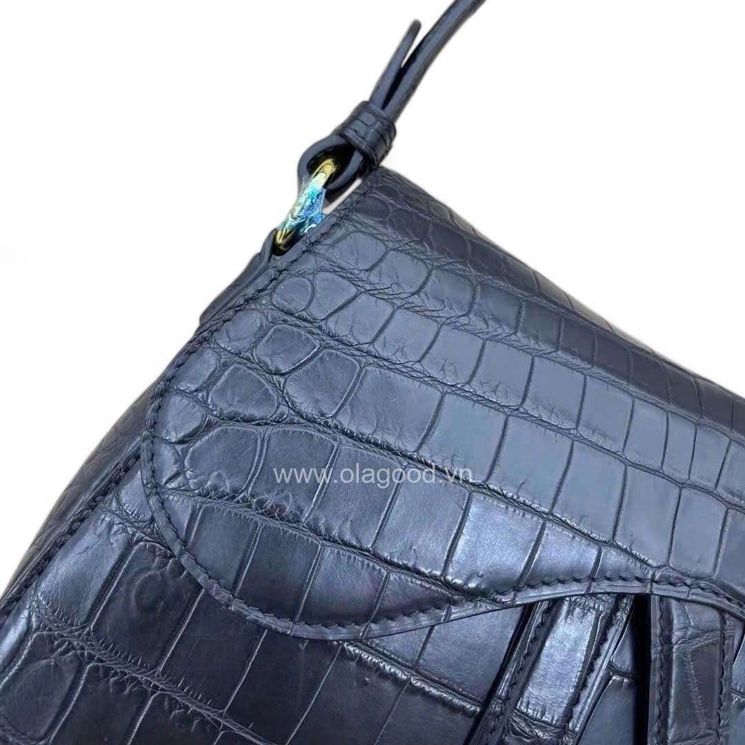 Túi yên ngựa da cá sấu - TXN0281S - Hình ảnh 7