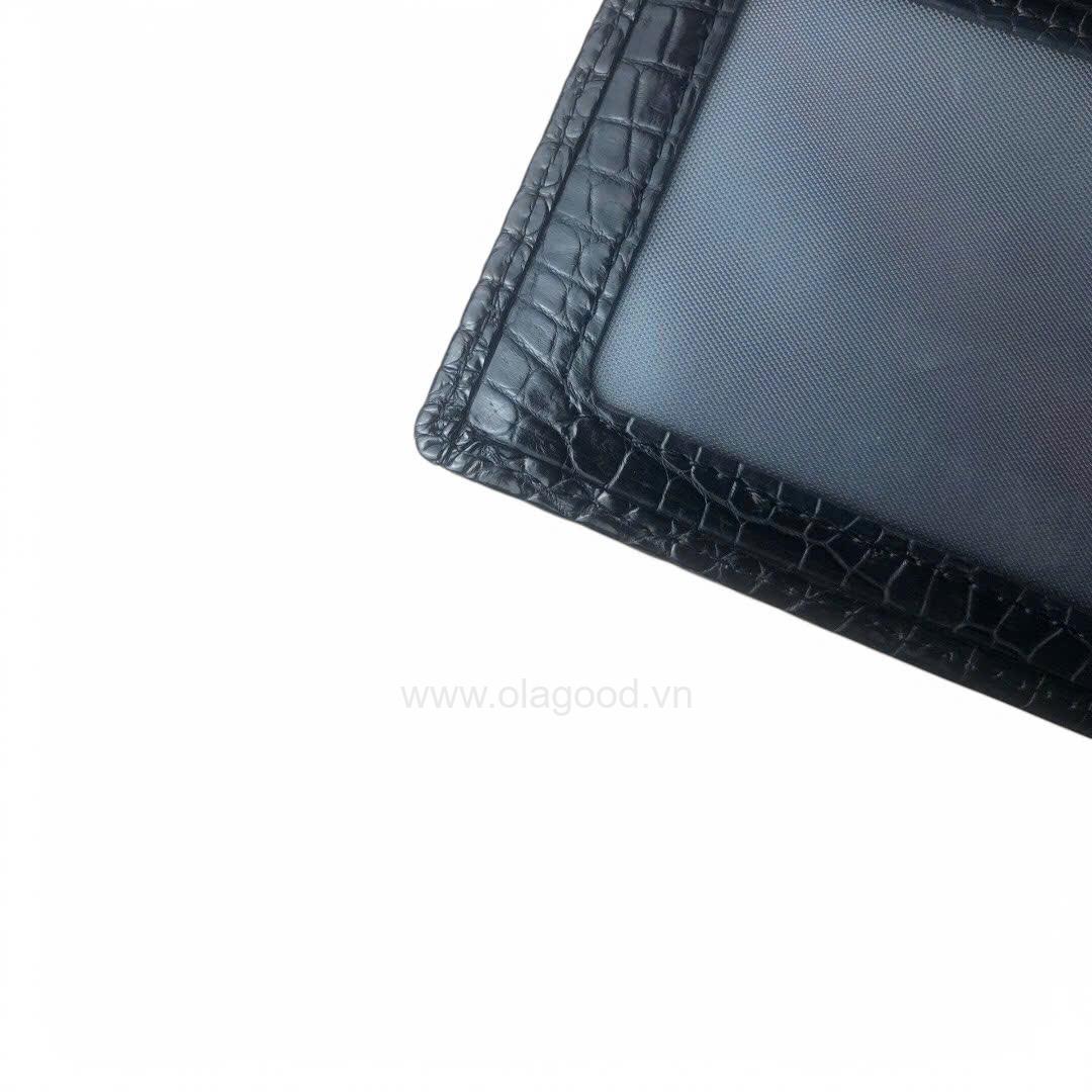 Ví nam da cá sấu 2 mặt cao cấp - VNH011S - Hình ảnh 9