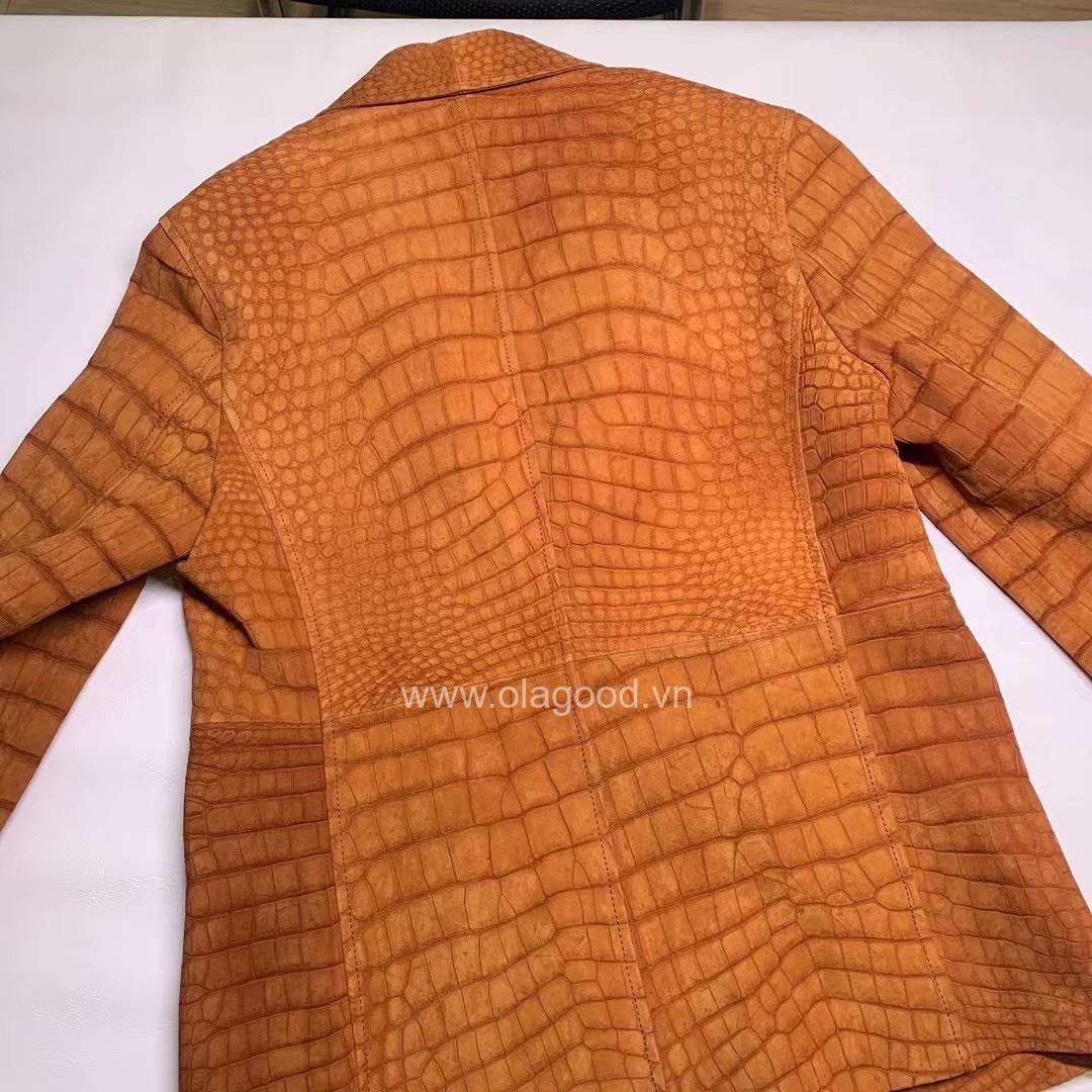 Áo vest da cá sấu nubuck - VE013S - Hình ảnh 11